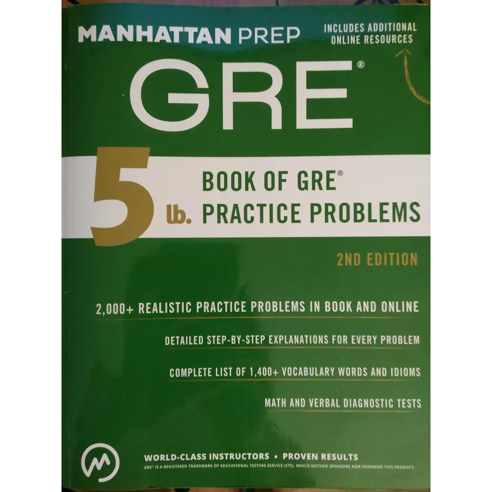 5 Lb. Book of GRE Practice Problems