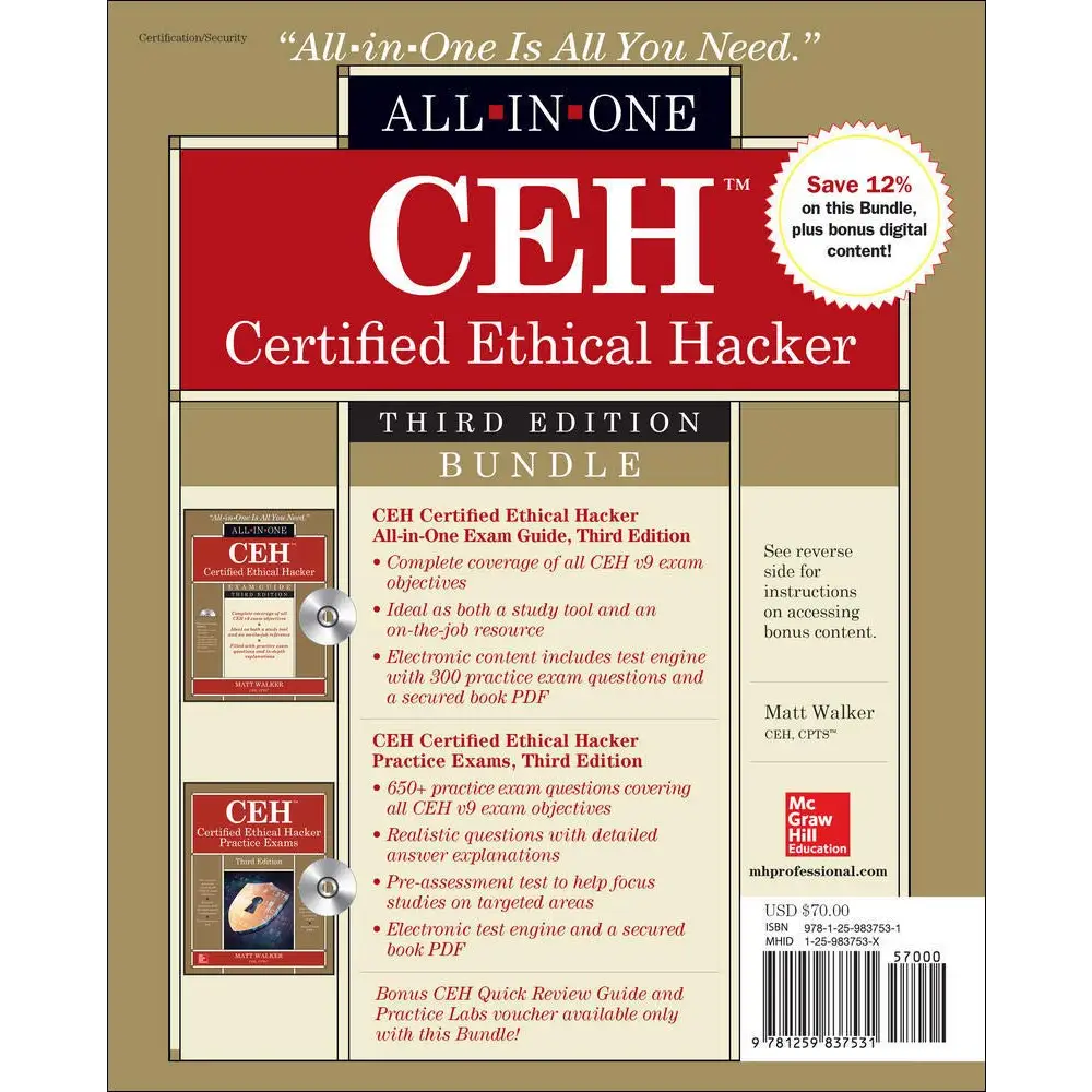 CEH Certified Ethical Hacker Bundle Third Edition (All-in-One) 3rd Edition (Paperback)