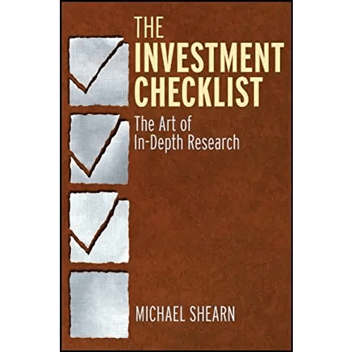 The Investment Checklist: The Art Of In - Depth Research - BOOKZONE