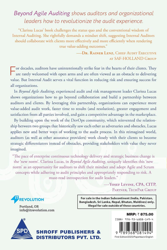 Beyond Agile Auditing: Three Core Components to Revolutionize Your Internal Audit Practice (Grayscale Indian Reprint) Paperback - BOOKZONE