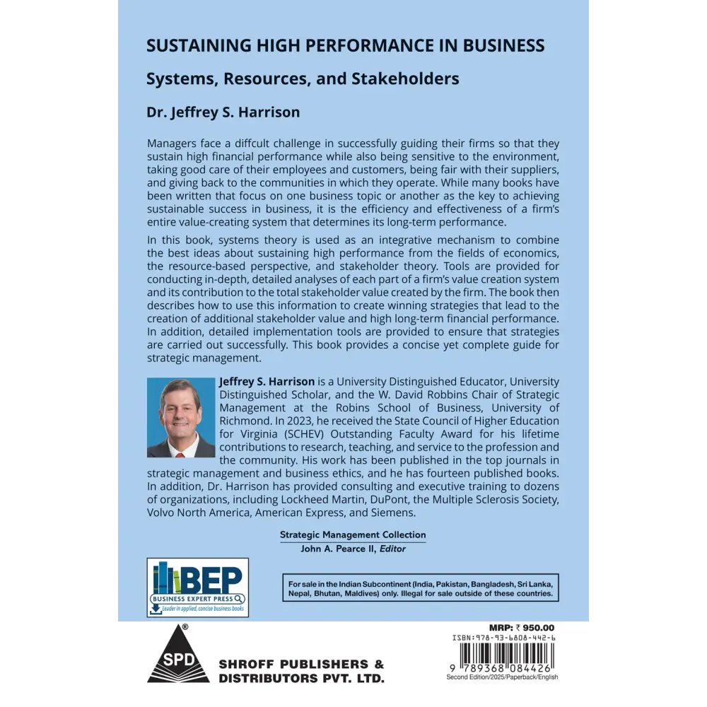 Sustaining High Performance in Business Second Edition