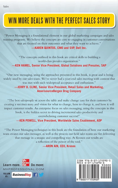 Conversations That Win the Complex Sale: Using Power Messaging to Create More Opportunities, Differentiate your Solutions, and Close More Deals: An Autobiography (MARKETING/SALES/ADV & PROMO) Hardcover – 16 May 2011 - BOOKZONE