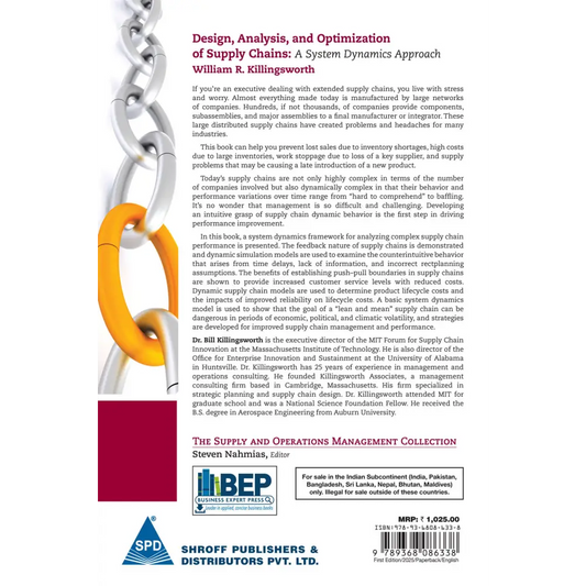 Design Analysis and Optimization of Supply Chains