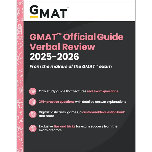Gmat Official Guide Verbal Review 2025-2026: Book + Online Question Bank