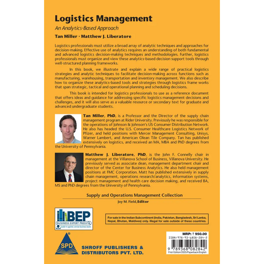 Logistics Management: An Analytics-Based Approach