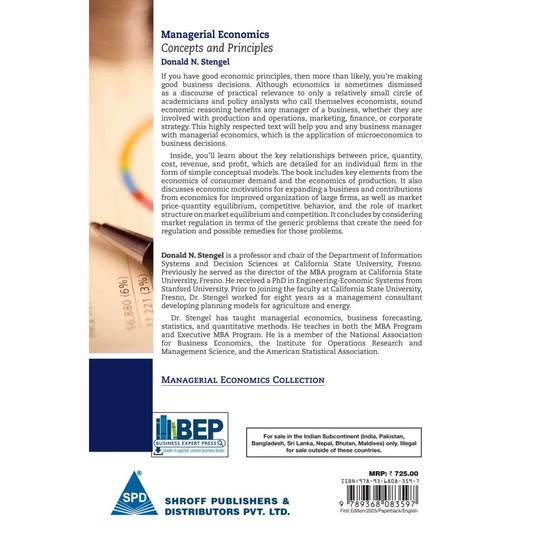 Managerial Economics Concepts and Principles