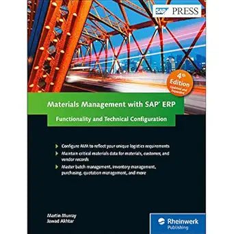 MATERIALS MANAGEMENT WITH SAP ERP, 4/E (HB) - BOOKZONE