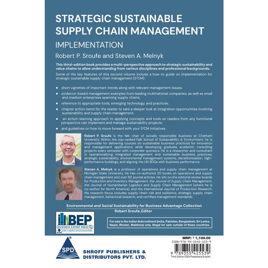 Strategic Sustainable Supply Chain Management 3/e